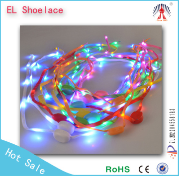 Rotating color led shoelace Aglimmer color led light The cheapest Wholesale