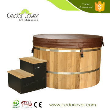 Manufacturers custom Portable sauna natural wooden bath tub