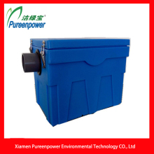 Blue Plastic Traditional Household Grease Interceptor P-T 5