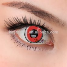 CL195 new design yearly used glass packing crazy soft color contact lens red manson