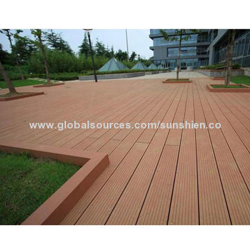Wood Plastic Composite Waterproof Outdoor Decking Floor, ISO, SGS, CE, FSCNew