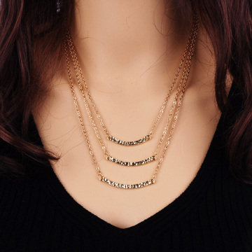 Three Layers Necklace Multi-Layer Chain Jewelry Wholesale