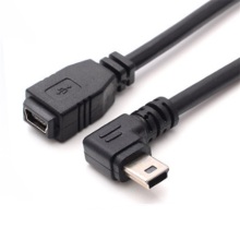 Mini USB Left Right Angle Data Cable