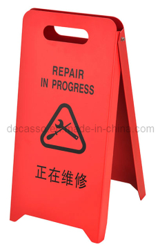 Red Color Repair Sign Stand (DSC-6776)