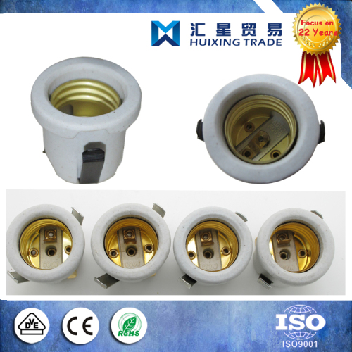 E27 Brass Socket Ceramic Focus Holder Porcelain Lamp Cover
