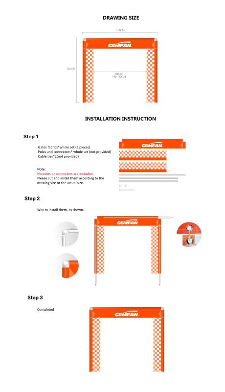 Customized Square Arches for Drone Competition Doors