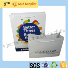 logo customized full color printing pacakge paper bags