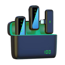 Professional Dual Lavalier Wireless Mic for Android DSLR Live Stream Recording