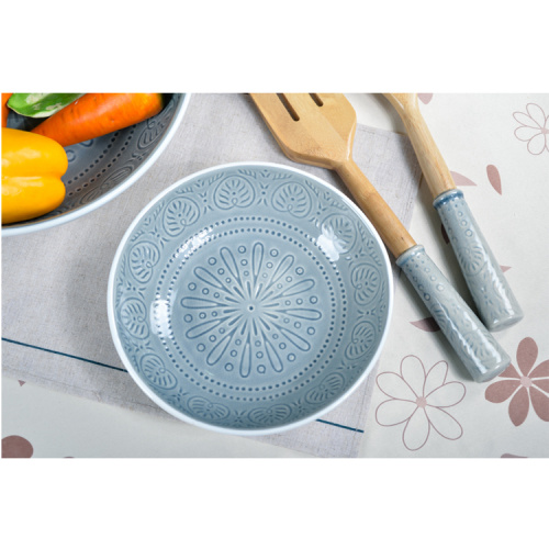 Set di ciotole in ceramica per uso alimentare in gres di design