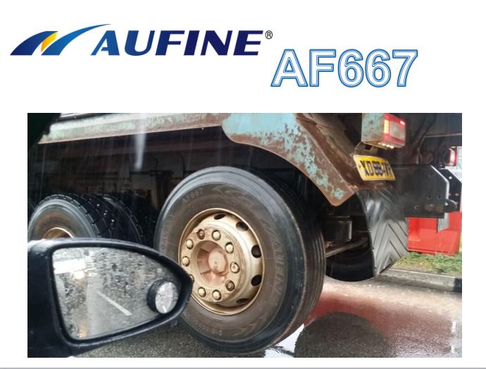 Truck tyre with good feedback for American market