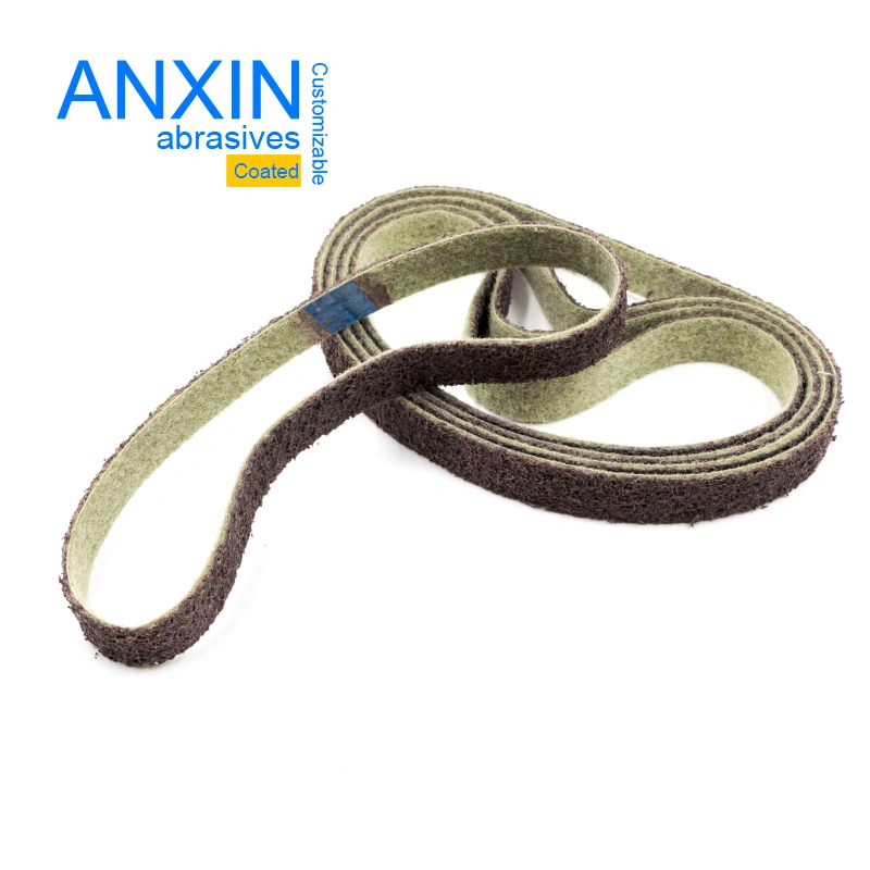 10*330mm Bbl Stainless Steel Fine Polishing Non-Woven Surface Conditioning Abrasive Belt