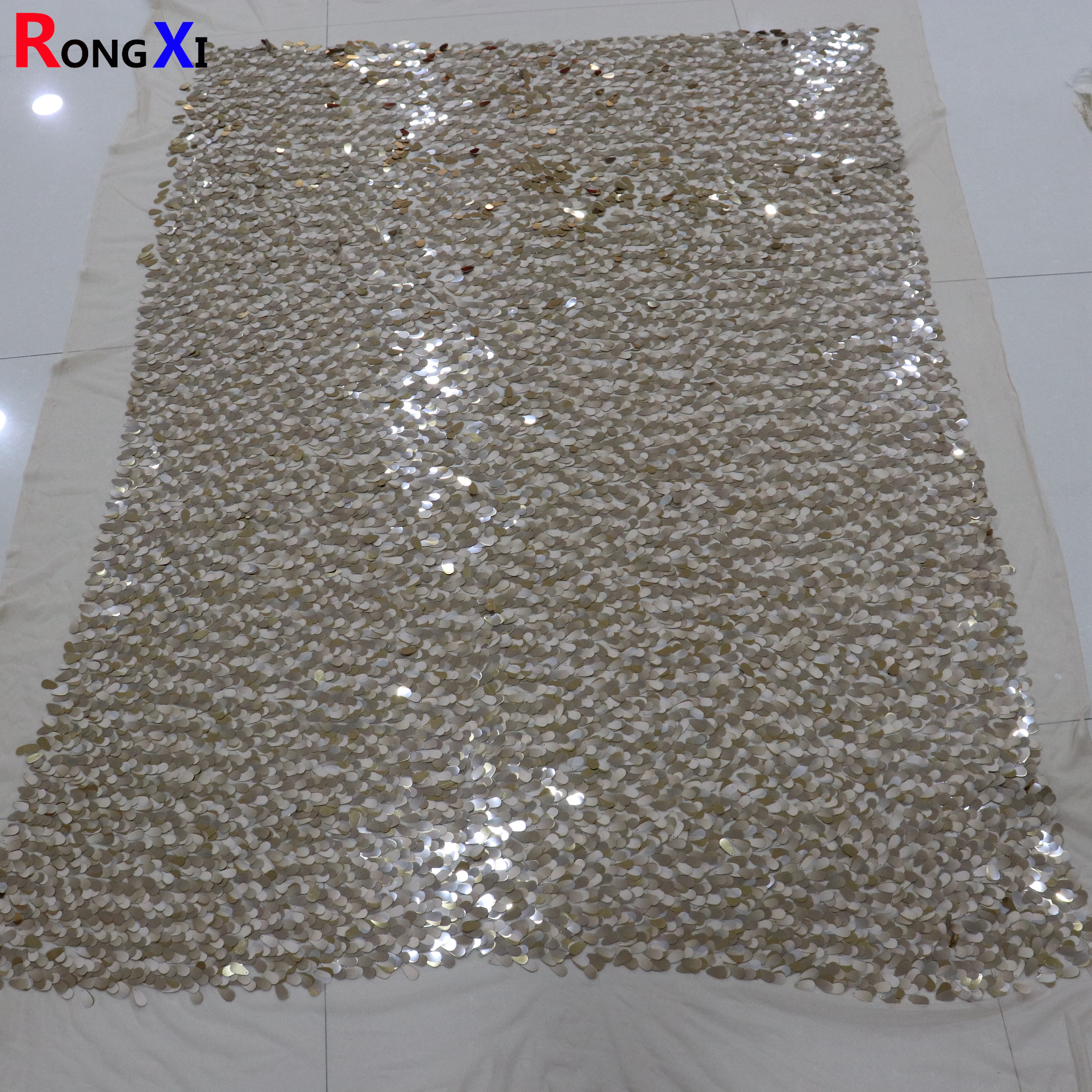 RXF1068 Multifunctional matt Customized Sequin Fabric