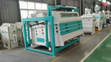 Grain impurities cleaning machine rotary vibrating screen