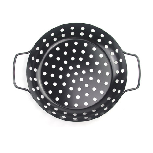 3pcs mini non-stick coated carbon steel bbq basket