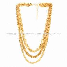Layered Chain Necklace, Nice Plating