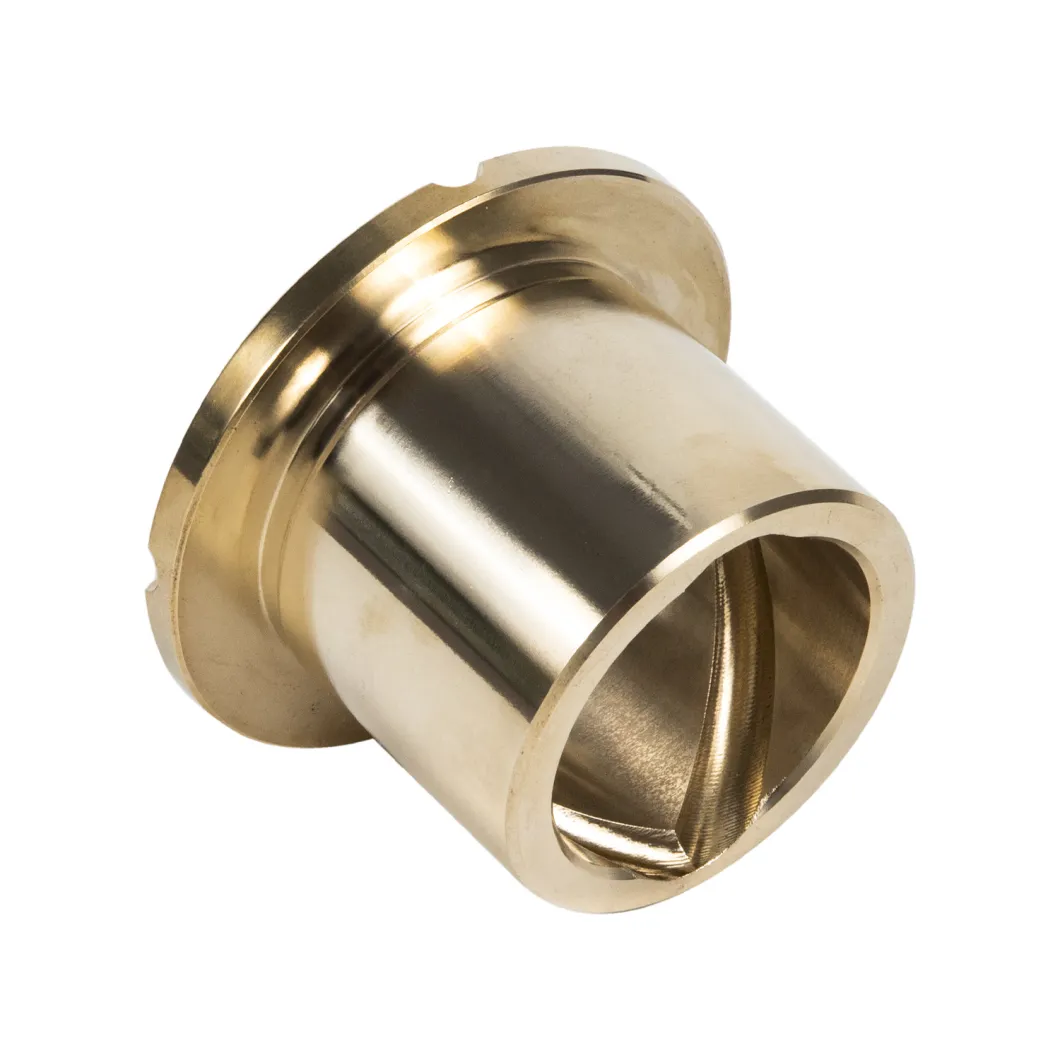 High Precision CNC Machining Bronze Sleeve Brass Flanged Bushings