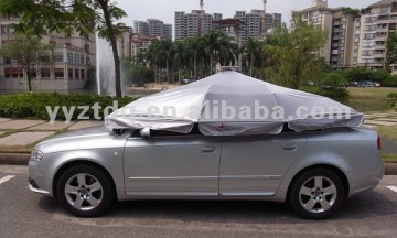 Solar car sunshade