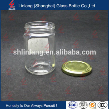 high quality Glass honey bottle Glass honey jar storage glass bottle for honey with cap