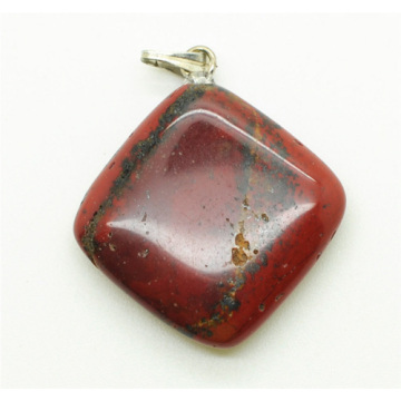 Rhombus Shape Red Jasper pendant