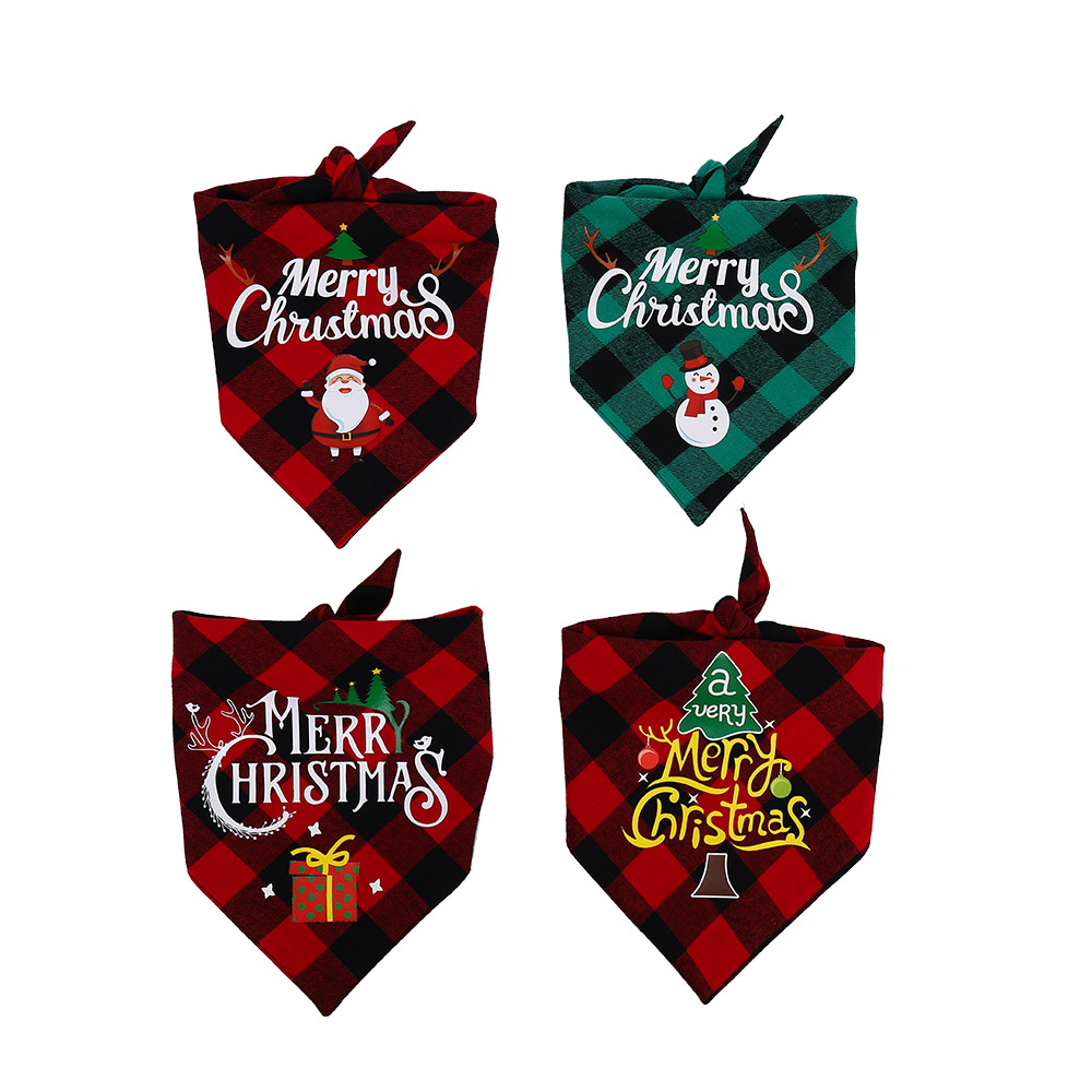 Pet Christmas Triangle Bandanas /Scarf Decorations