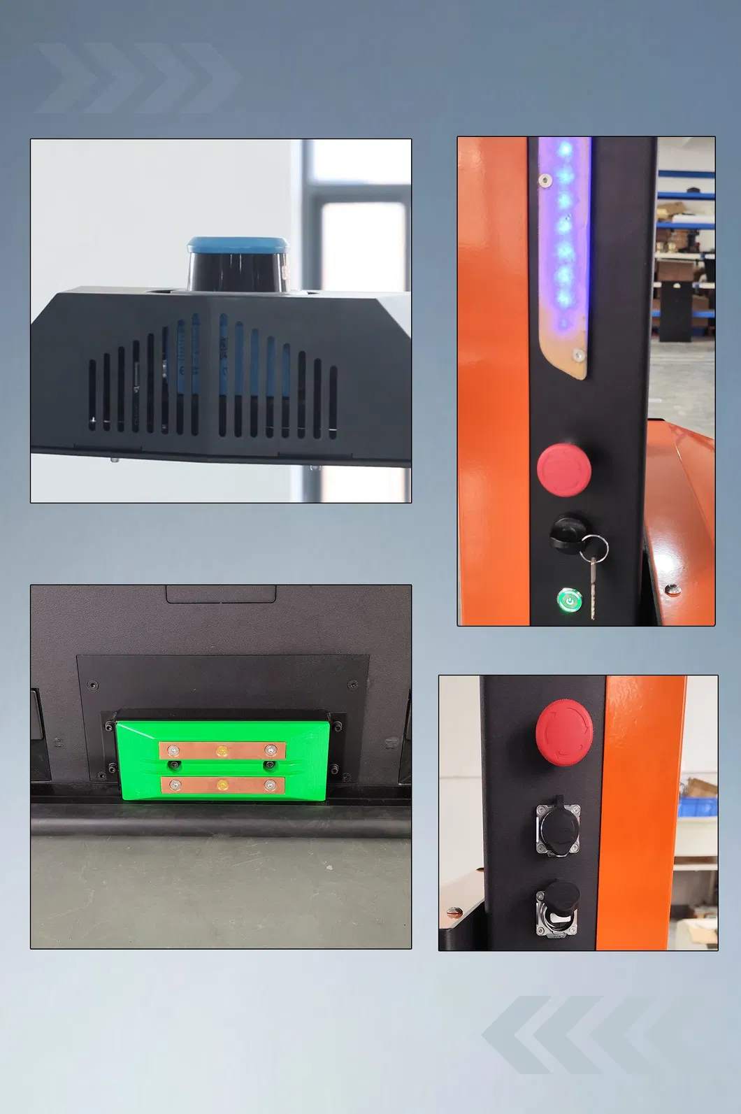 Tzbot 1500kg Load Autonomous Mobile Robot Material Handling Equipment Forklift Agv