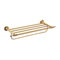 Brass towel rack for hotel bathroom