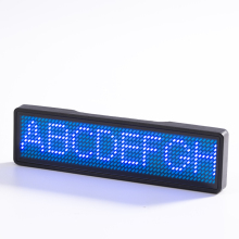 Programmable Employee Magnet Led Name Badge Recharge
