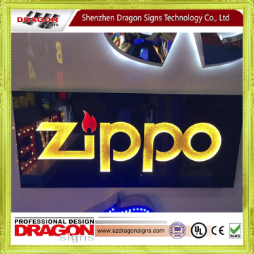 shop front sign billboard lightbox for chain stores brand name signboard