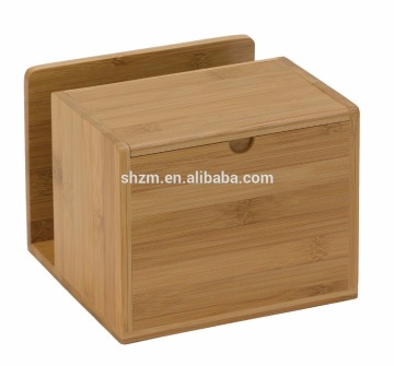 Wholesale Kitchens Bamboo Recipe Card Box and Recipe File Holder