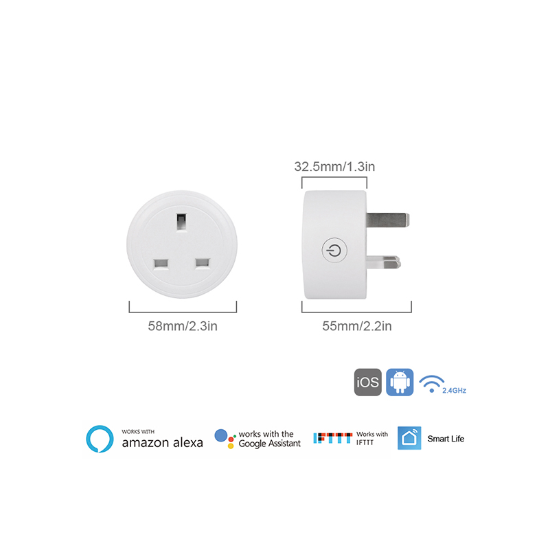 Amazon Smart Plug Works With Alexa Wholesale Electric Mini 10a 220v Wall Wireless Smart Home Power Outlet Socket EU UK Wifi