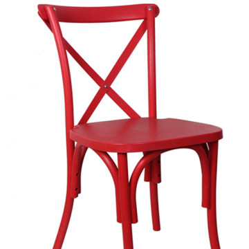 KD plastic crossback dinning chair