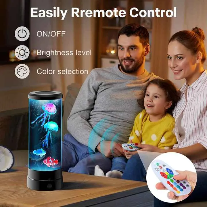 Decorative LED Jellyfish Lamp for Family Living Room
