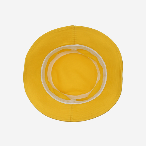 Yellow Letter Embroidery Bucket Hat