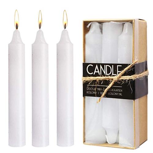 Box packing white prayer candles bulk