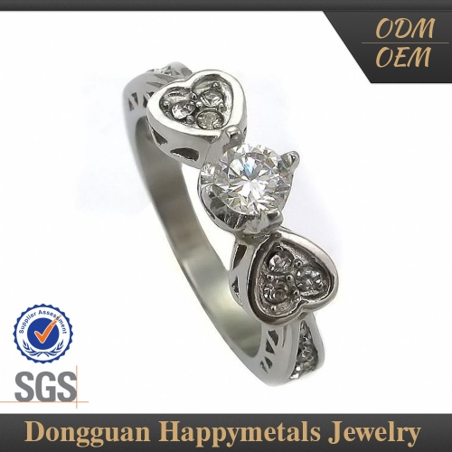 Attractive Jewelry Kissing Diamonds Ring
