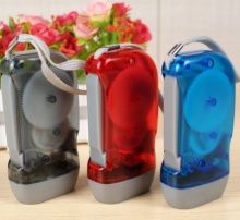Hand Press Lamp Torch 2 LED dynamo Flashlight