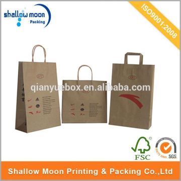 Wholesale customize brown kraft paper bag