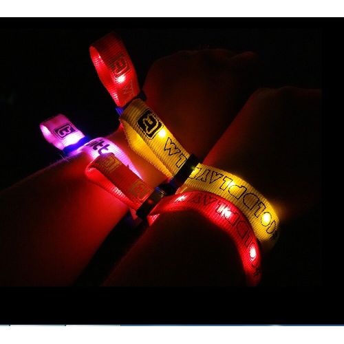 เพลงสายรัดข้อมือควบคุมระยะไกล LED