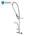 Commercial Style polished chrome kitchen sink faucet