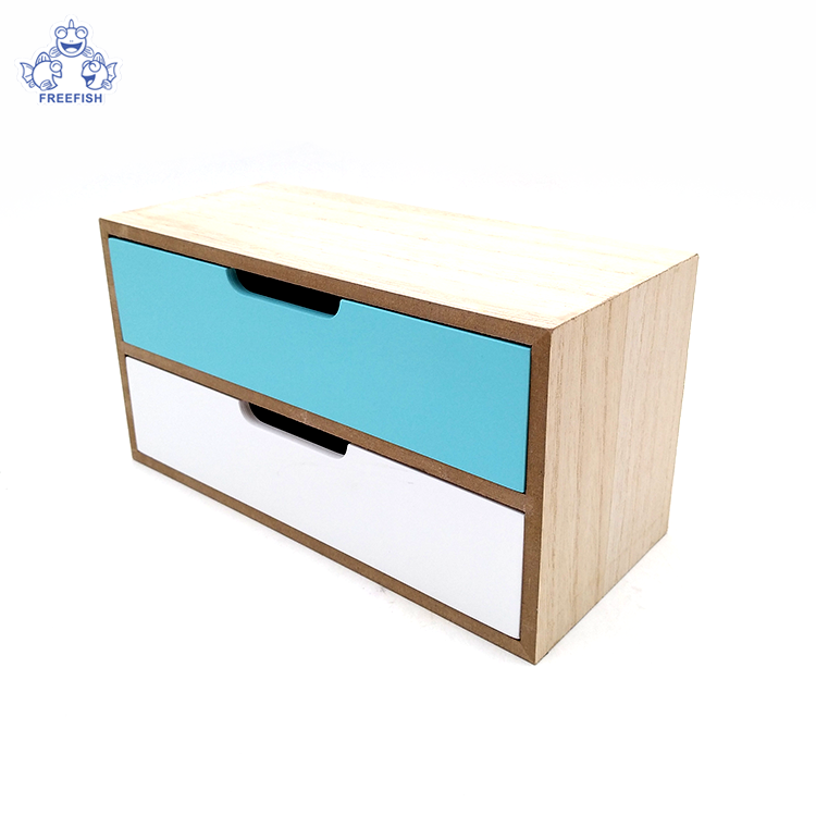  Tabletop Wood Drawer Box 