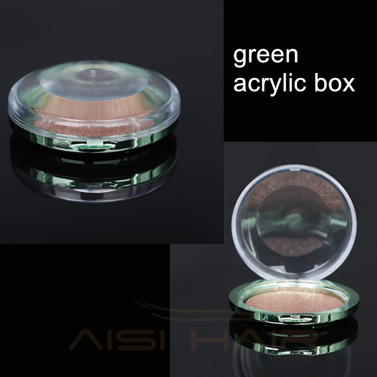 Aisi Hair Private Label Logo Colored Eyelashes Packaging Custom Eye Lashes Box 25mm False Eye Lash Empty Container