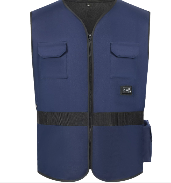 Navy Blue Integrated Cooling Vest Navy Blue Integrated Cooling Vest