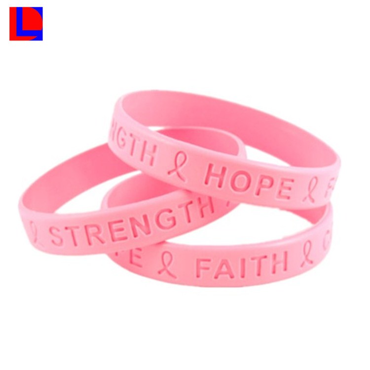 low price custom-made lovely silicon wristband