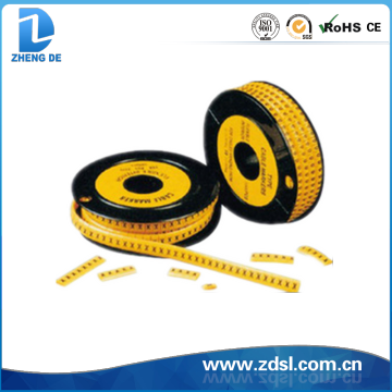 Yellow PVC Circle Cable Markers Strips