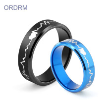 Custom Heartbeat Wedding Ring For Couples