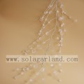 Acrylic Clear And White Bead Garland Tree Branch