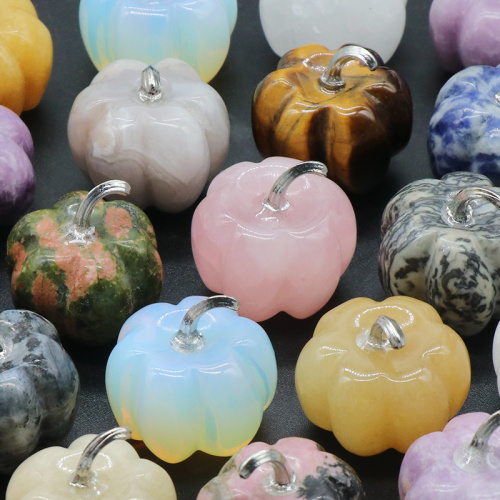 1.2Inch Pumpkin Gemstone Crafts for Home office Decoration