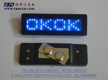 led name tags-B724B