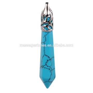 Wholesale Turquoise craving point pendant