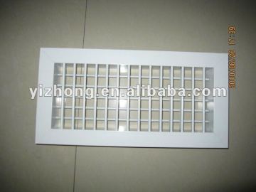 Double deflection grille single deflection air grille/supply air grille for side wall